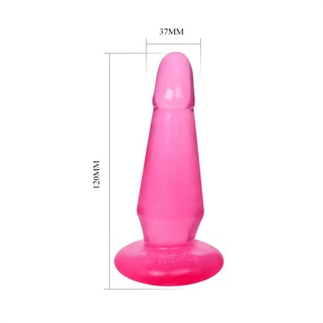 12 cm Vantuzlu Jel Anal Plug görsel 5