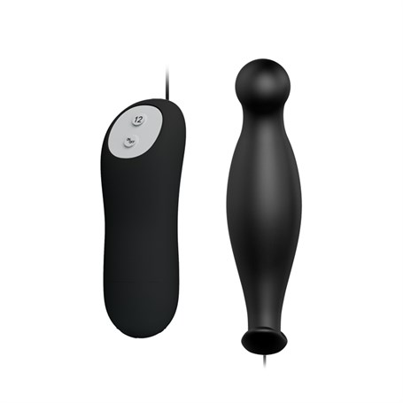 12 Fonksiyon Kumandalı 11,7 cm Titreşimli Anal Plug görsel 2