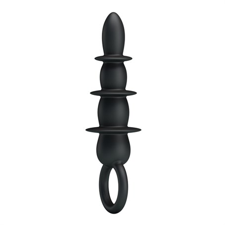 13,2 cm Vantuzlu Halkalı Anal Alıştırıcı Tıkaç görsel 2