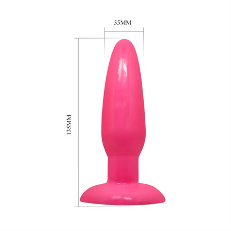 13,5 cm Vantuzlu Jel Anal Plug görsel 5