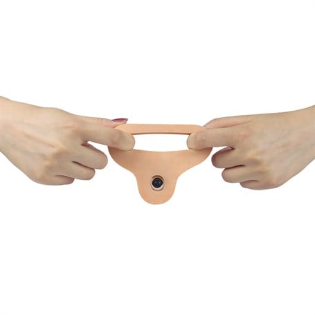 15 cm Realistik Titreşimli Anal Dildo & Penis Halkası görsel 5