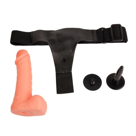 19 cm Testisli Belden Bağlamalı Penis görsel 5