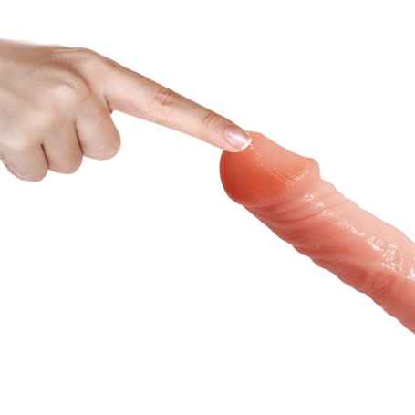 19,8 ve 15 cm Belden Bağlamalı İçi Dolu Çift Strapon Penis görsel 3