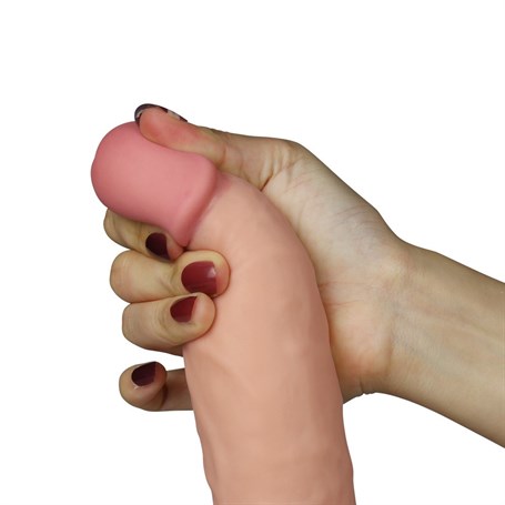 20 cm Belden Bağlamalı Titreşimli Realistik Dildo Penis Set görsel 4