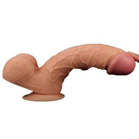 24,5 cm Gerçekçi Kalın Dildo Penis - King Sized görsel 3