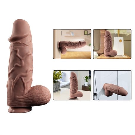 25 cm Gerçekçi Uzun & Kalın Dildo Penis görsel 5