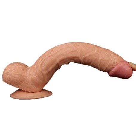 27,5 cm Gerçekçi Dev Dildo Penis - King Sized görsel 5