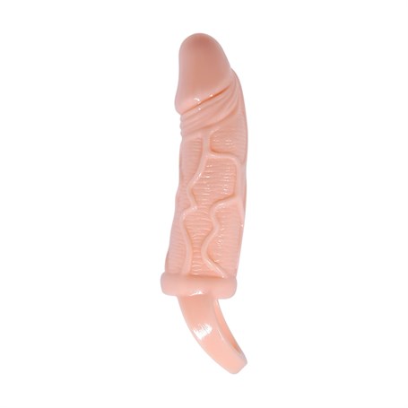 3 cm Dolgu Uzatmalı Titreşimli Penis Kılıfı Prezervatif Vibratör görsel 3