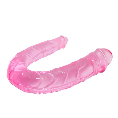 30 cm Çift Taraflı Jel Yumuşak Penis Dildo görsel 3