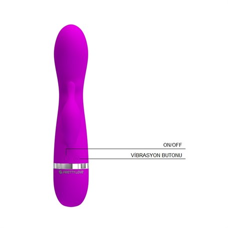 30 Titreşimli Klitoral Uyarıcılı Üst Düzey Teknolojik Vibratör - Hilda görsel 5