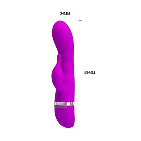 30 Titreşimli Klitoral Uyarıcılı Üst Düzey Teknolojik Vibratör - Hilda görsel 4