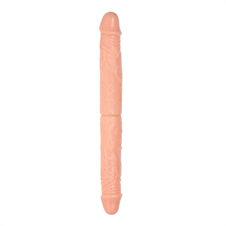 36 cm Çift Taraflı Realistik Dildo Anal Vajinal Penis görsel 2