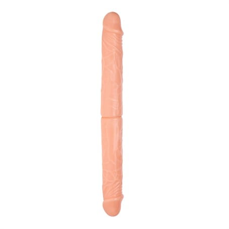 36 cm Çift Taraflı Realistik Dildo Anal Vajinal Penis görsel 3