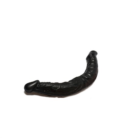 36 cm Çift Taraflı Realistik Zenci Dildo Anal Vajinal Penis görsel 3