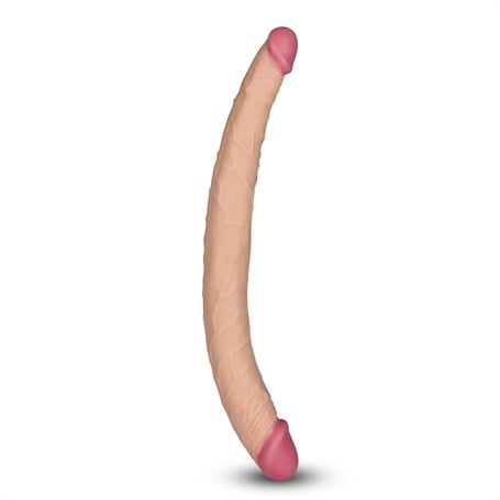 36,5 cm Lovetoy Lady Çift Taraflı Realistik Dildo Anal Vajinal Penis görsel 3