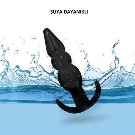 4 Parça Anal Plug Seti - Siyah görsel 5