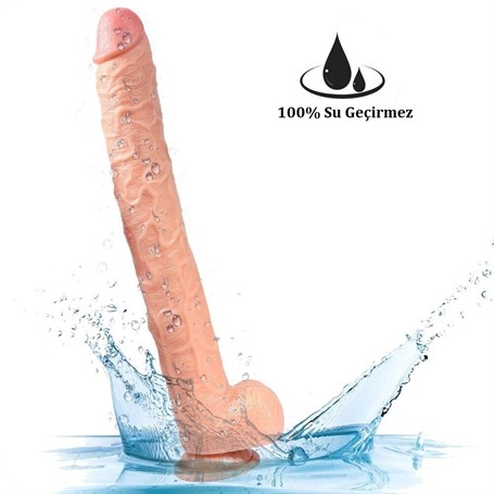 43 cm Realistik Penis Gerçekçi Damarlı Dev Dildo - Hoare görsel 3