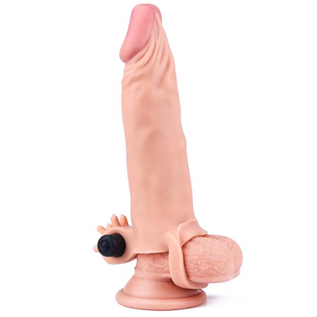 5 cm Uzatmalı Realistik Titreşimli Penis Kılıfı X-TENDER görsel 2