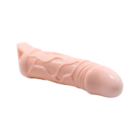 3 cm Dolgulu Penis Kılıfı Uzatmalı Prezervatif Dildo görsel 4