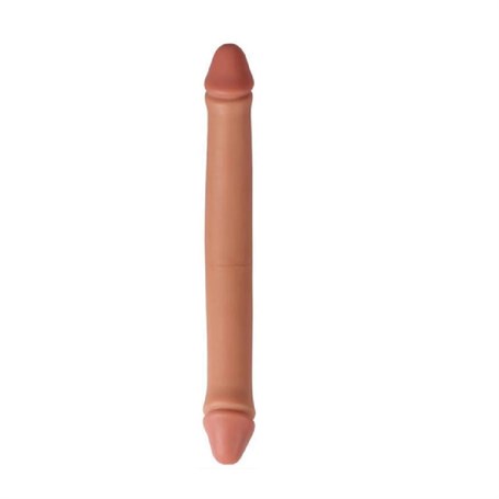 Çift Taraflı Realistik Dildo Anal Vajinal Penis 34 cm - Hobare görsel 2