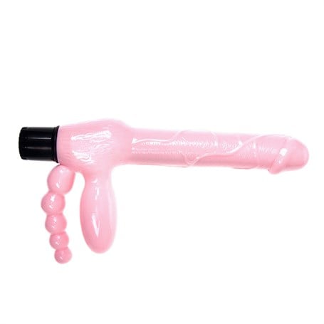 Çift Taraflı Strapon Belden Bağlamalı G-Spot Vibratör Anal Plug görsel 2