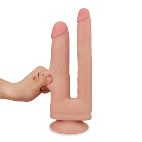 Çift Taraflı Ten Hassasiyetinde Realistik Penis görsel 3