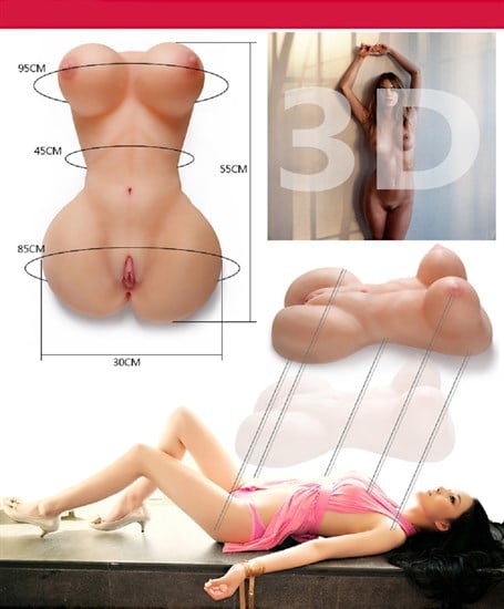Lovetoy Gerçek Ölçülerde 2 İşlevli Realistik Bayan Vücut görsel 3