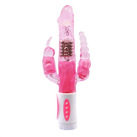 Oynar Başlı Klitoral & Anal Uyarıcılı Teknolojik Vibratör Penis görsel 2