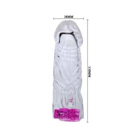 13 cm Titreşimli Klitoris Uyarıcılı Penis Kılıfı görsel 3
