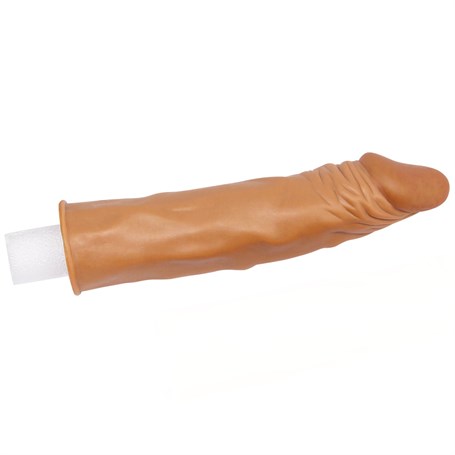 Pleasure Extender 5 cm Dolgulu Premium Melez Silikon Penis Kılıfı görsel 5