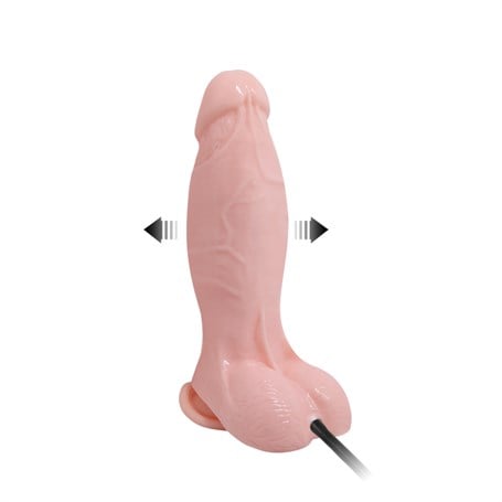 18 cm Pompalı Büyüyen Realistik Penis Anal Vajinal Dildo Mastürbatör görsel 2