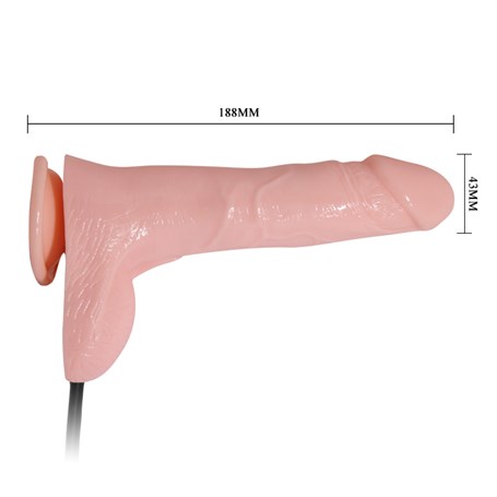 18 cm Pompalı Büyüyen Realistik Penis Anal Vajinal Dildo Mastürbatör görsel 4