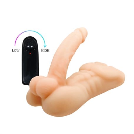 Realistik Yarım Erkek Vücut Kumandalı Penis Vibratör görsel 2