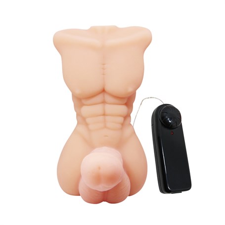 Realistik Yarım Erkek Vücut Kumandalı Penis Vibratör görsel 4
