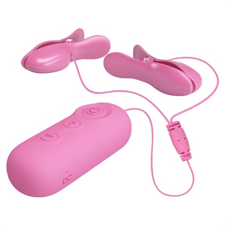 Romantic Wave - USB'den Şarjlı Titreşim & Elektro Şok Mandallı Göğüs Uyarıcı görsel 4