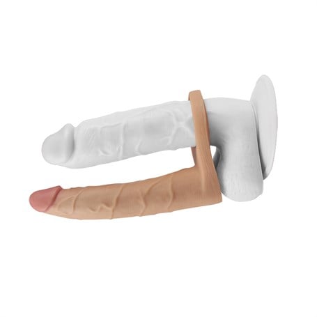 Soft Double Anal Dildo Penis 17 cm görsel 2
