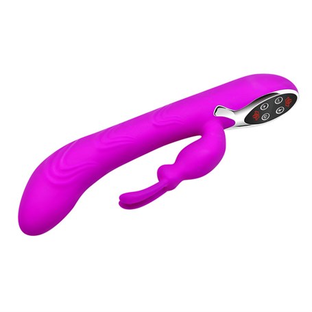 USB Şarjlı 10 Fonksiyonlu Isıtmalı Teknolojik Tavşan Vibratör görsel 3