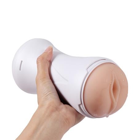 USB Şarjlı 10 Fonksiyonlu Sesli & Titreşimli Realistik Suni Vajina Mastürbatör