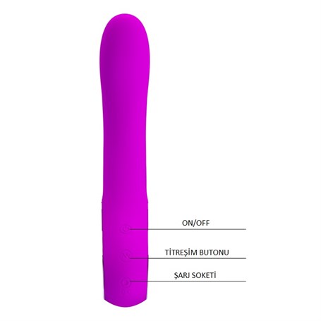 USB Şarjlı 12 Fonksiyonlu Teknolojik Dildo Vibratör görsel 5