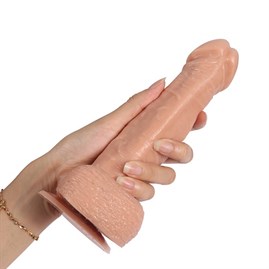 20 cm USB Şarjlı Gidip Gelmeli Realistik Kalın Vibratör Penis - Kaier görsel 2